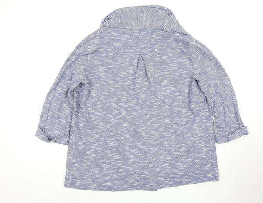 Womens UK Size 12 FatFace Blue Cardigan Jumper
