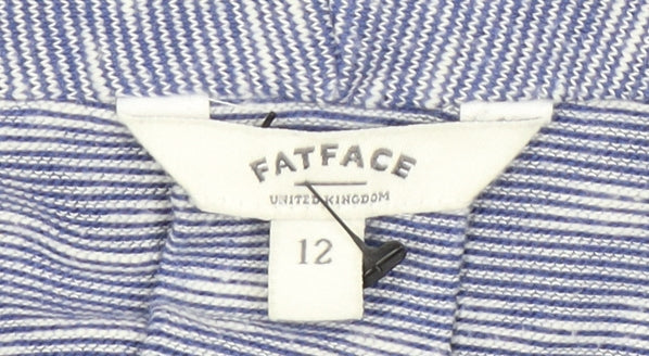 Womens UK Size 12 FatFace Blue Cardigan Jumper