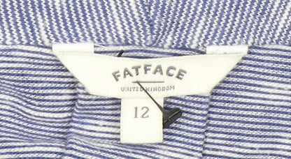 Womens UK Size 12 FatFace Blue Cardigan Jumper