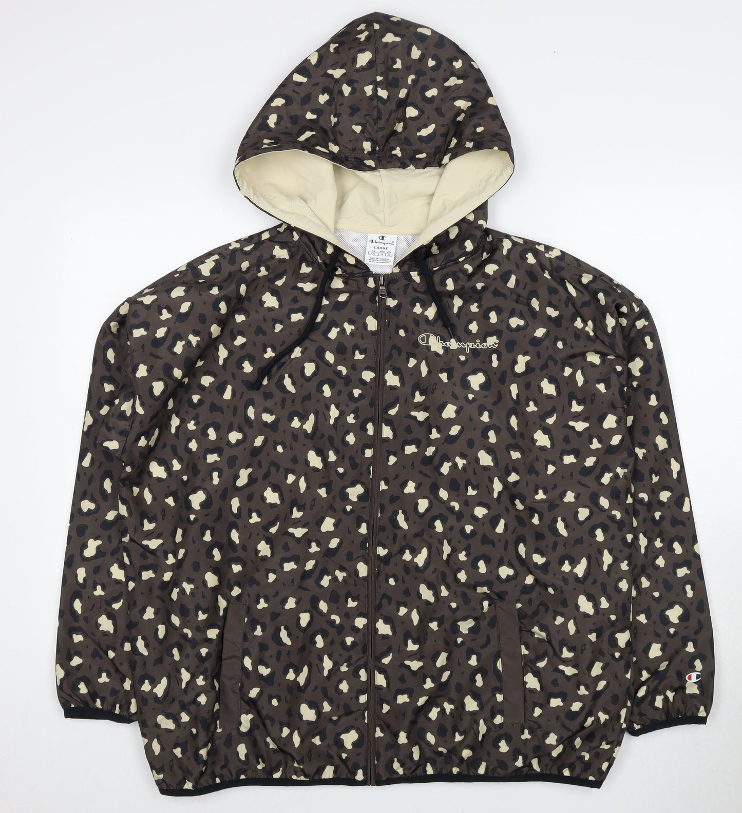 Champion Unisex Brown Animal Print Jacket L