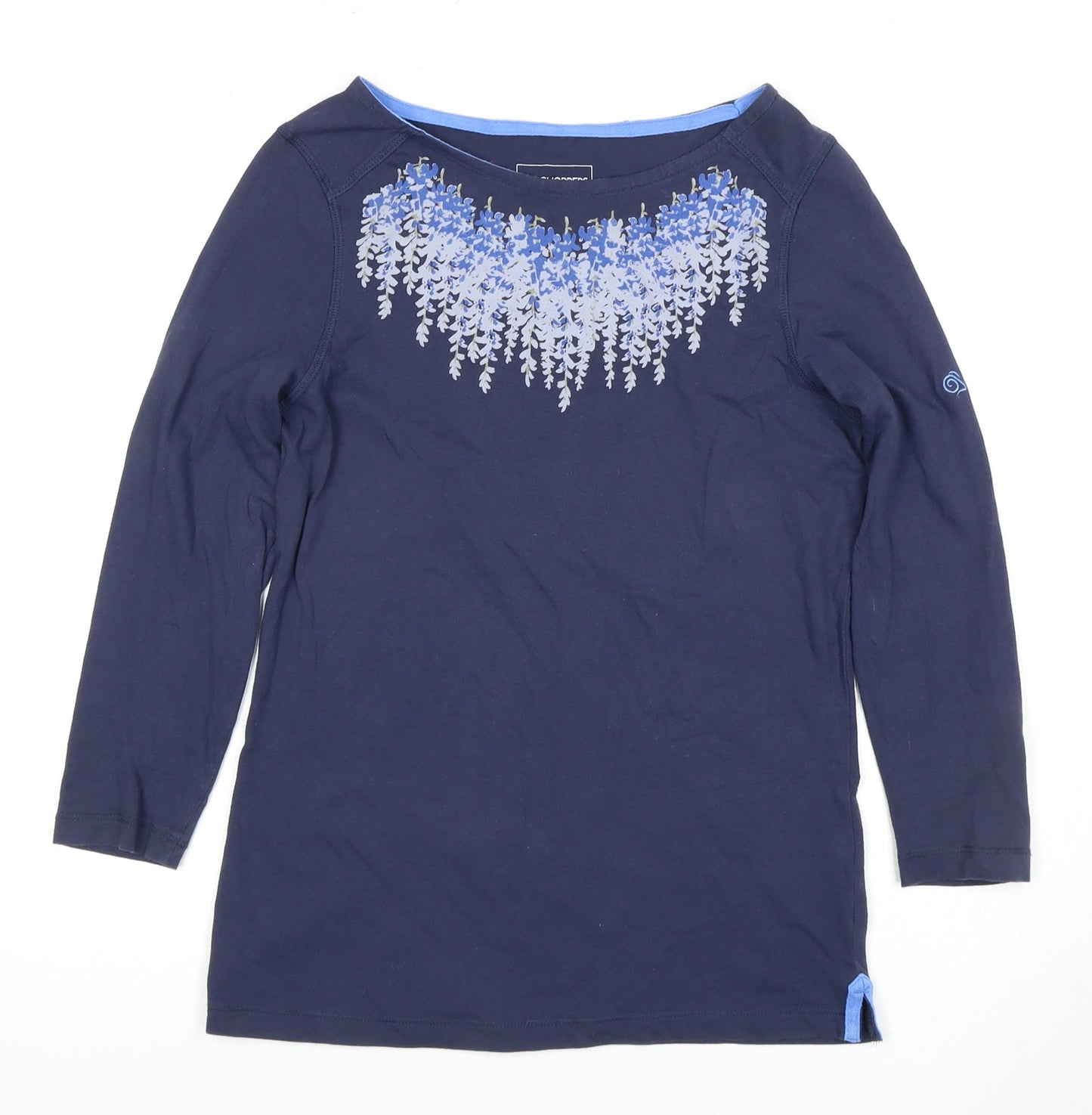 Craghoppers Women's Blue 3/4 Sleeve T-Shirt Size 8