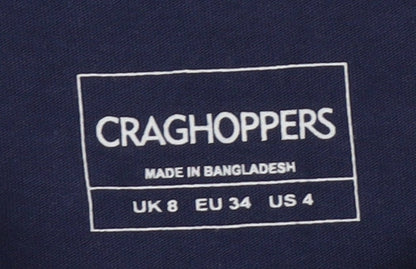 Craghoppers Women's Blue 3/4 Sleeve T-Shirt Size 8