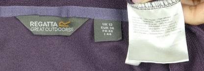 Regatta Women's Purple 1/4 Zip Fleece Sweatshirt Size 12