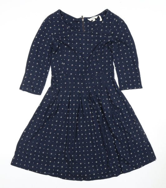 Fatface Women's Blue Fit & Flare Dress, Size 6