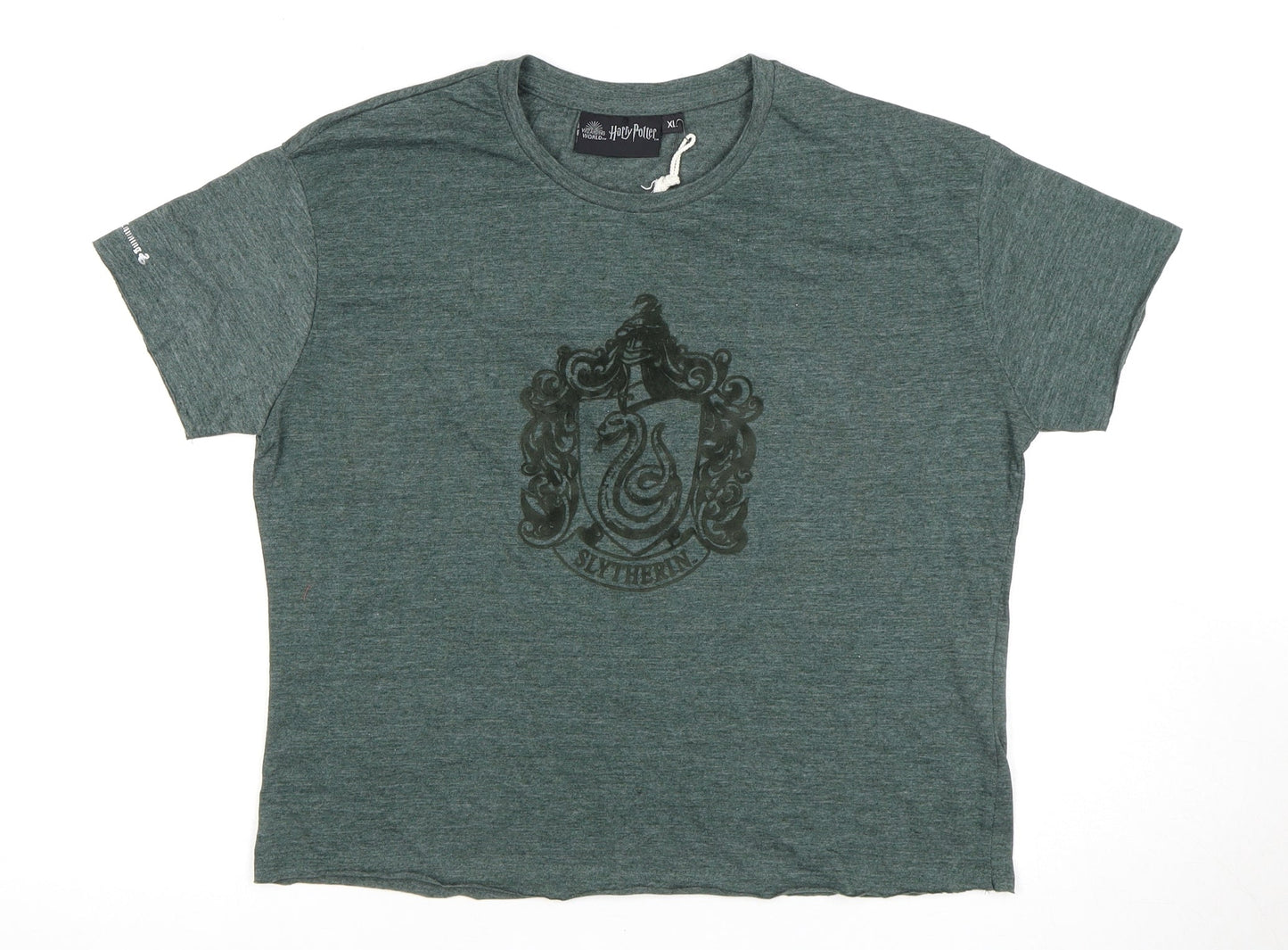 Unisex Adults UK Size XL Harry Potter Green Basic T-Shirt