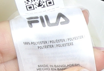 Fila Women's Black Ivory Puffer Jacket L Hooded Winter