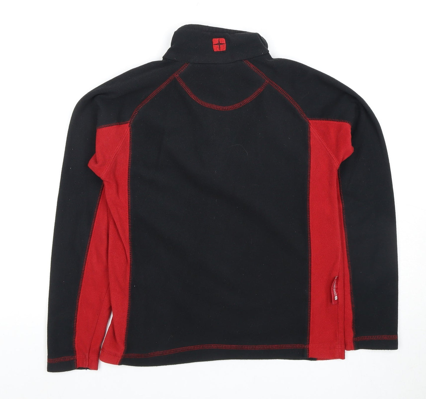 Mountain Warehouse Girls' Black & Red Pullover Fleece Hoodie 9-10Y
