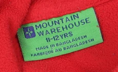 Mountain Warehouse Boys Red Full Zip Hoodie, Size 11-12 Years
