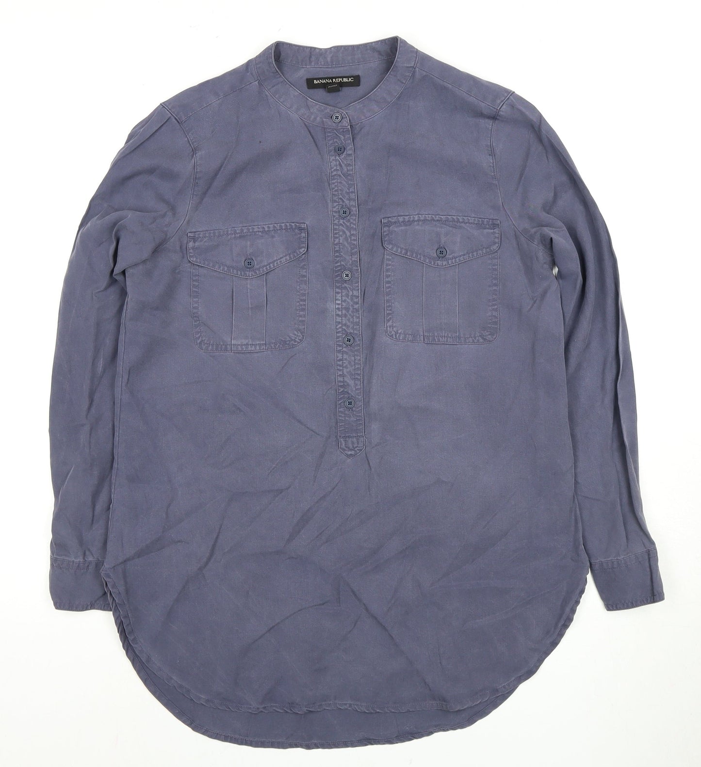 Banana Republic Women's XS Blue Button-Up Shirt