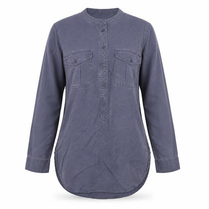 Womens UK Size XS Banana Republic Blue Basic Button-Up