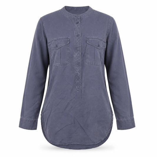 Womens UK Size XS Banana Republic Blue Basic Button-Up