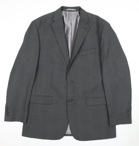 Additional front view of 1860 Limited Edition Men's Grey Suit Jacket 40 Regular