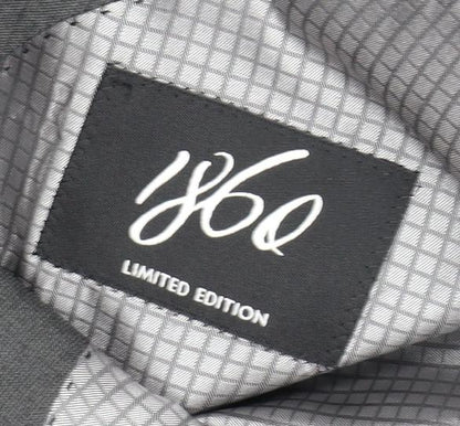 1860 Limited Edition Men's Grey Suit Jacket 40 Regular