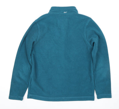 Regatta Girls' Blue 1/2 Zip Outdoor Fleece Hoodie, 9-10 Years