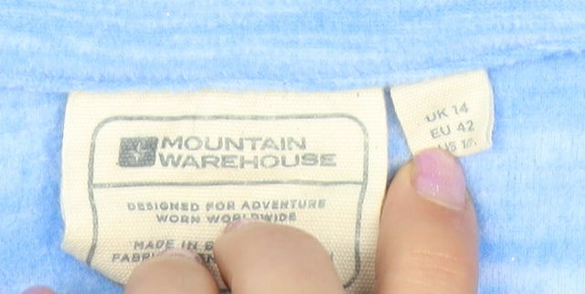 Womens UK Size 14 Mountain Warehouse Blue Pullover Sweatshirt