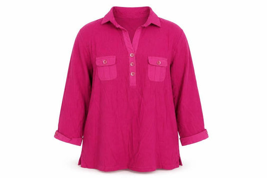 Viyella Women's Pink XL Collared Button-Up Shirt