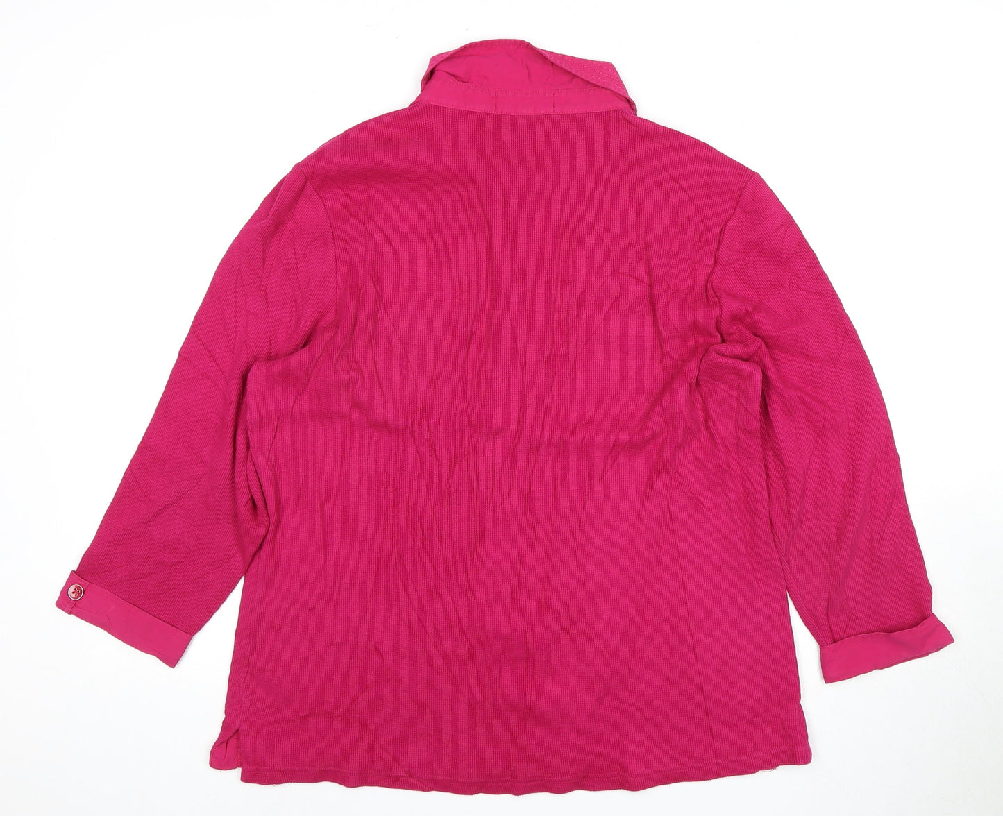 Viyella Women's Pink XL Collared Button-Up Shirt