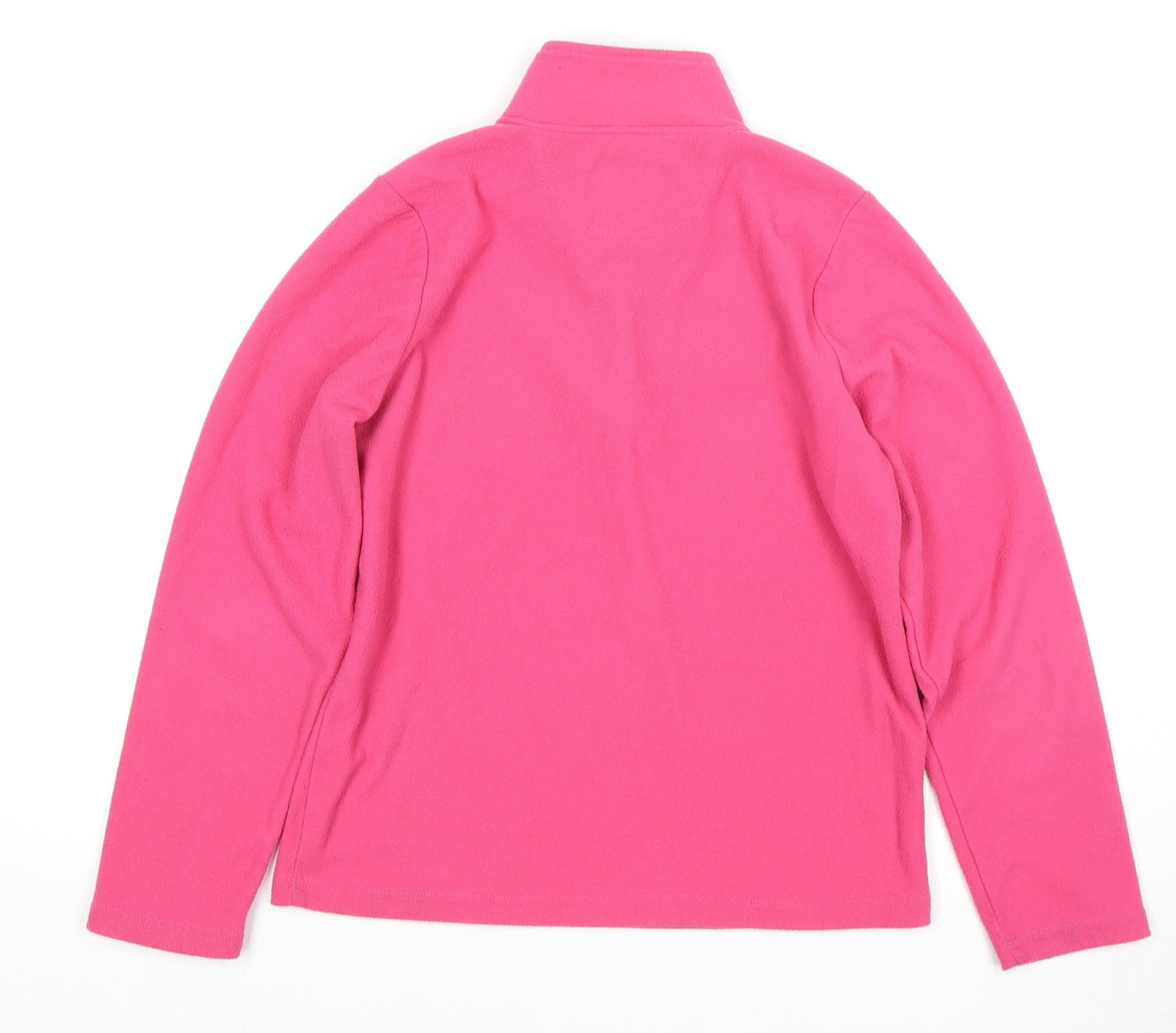 Peter Storm Girls Pink Fleece Sweatshirt 11-12 Years, 1/2 Zip
