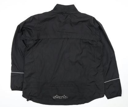 Champion Women's Black Regular Fit Basic Jacket Size 18