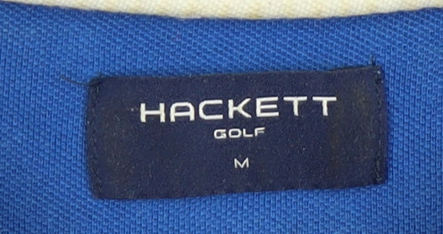 Hackett Men's Blue Polo Shirt, Size M, Golf Casual