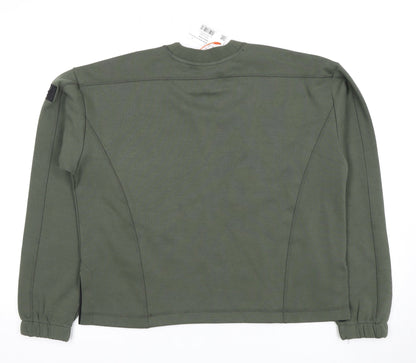 Superdry Green XS Unisex Pullover Crew Sweatshirt