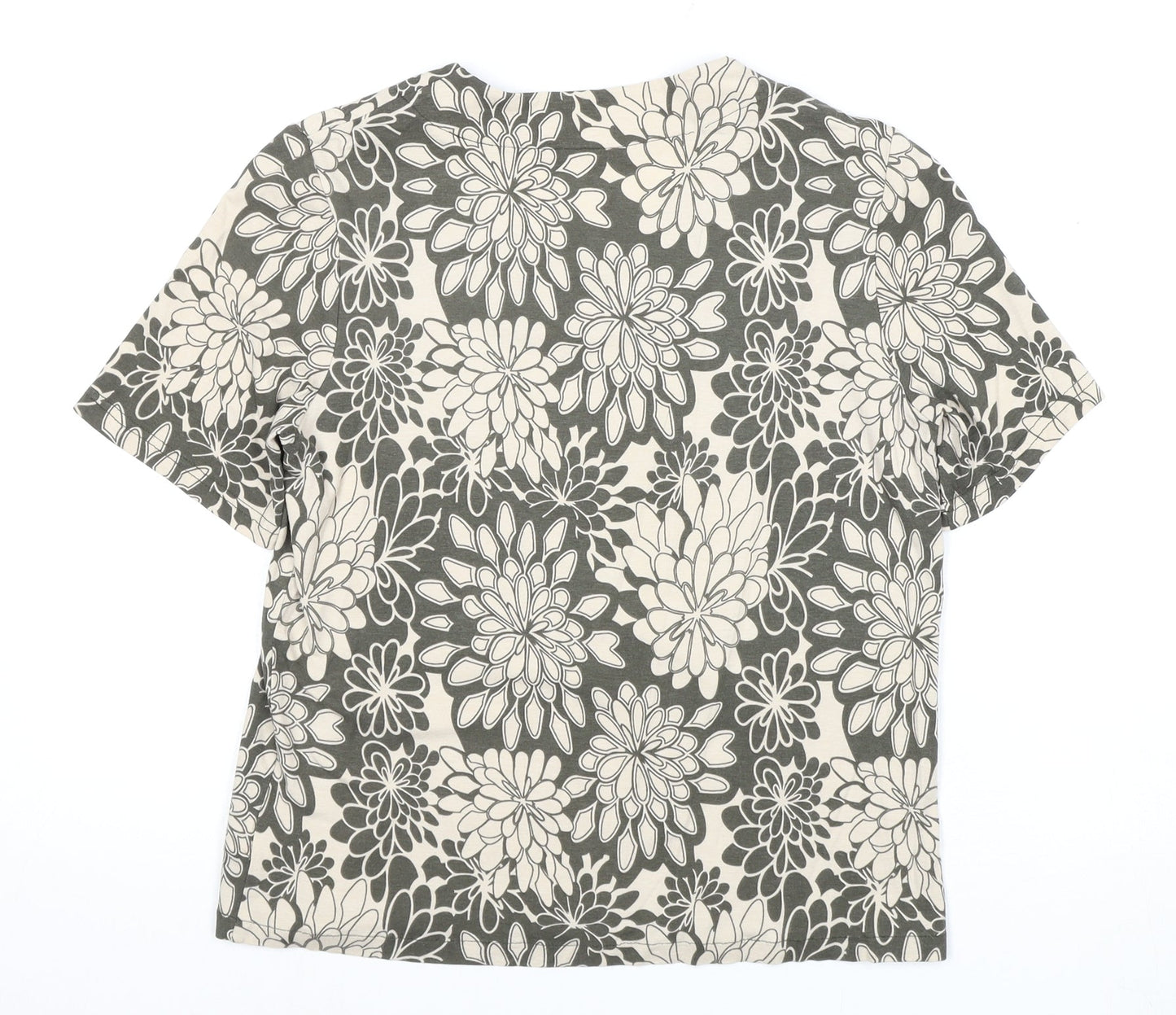 Womens UK Size 10 Eastex Multicoloured Cropped T-Shirt
