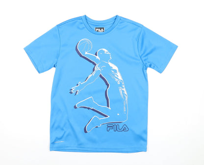 FILA Boys Blue Graphic T-Shirt 12 Years Sports Style