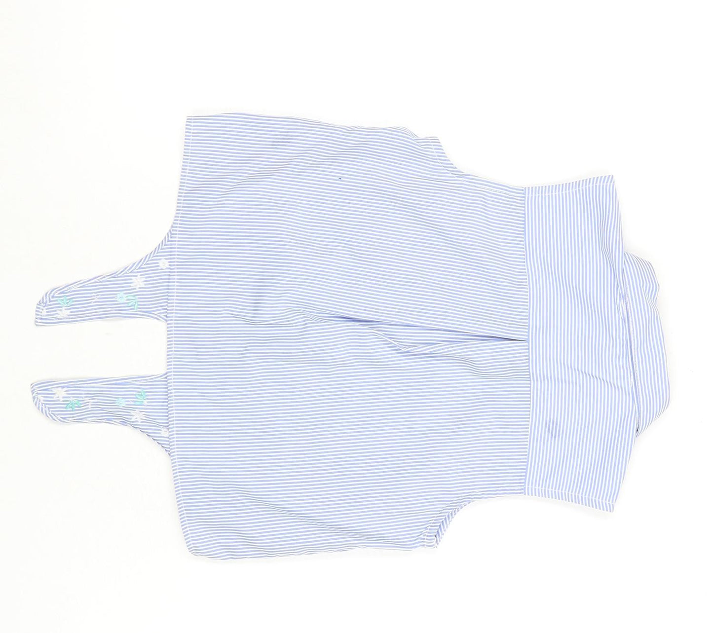 Jasper Conran Girls Blue Striped Embroidered Sleeveless Shirt