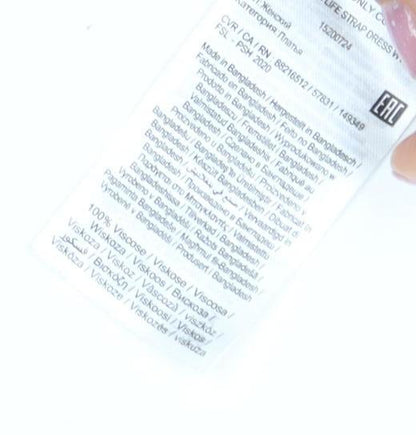 Jacqueline de Yong Women White Polka Dot Skater Dress Sz 6