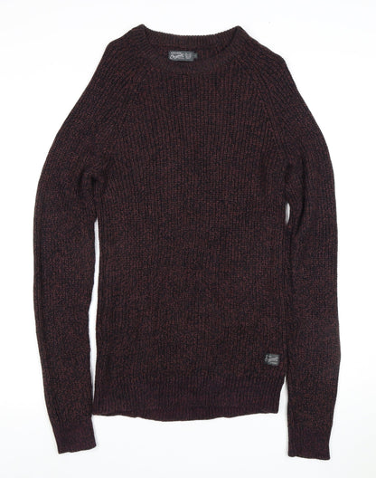 Jack & Jones Men's Brown Chunky Knit Jumper L