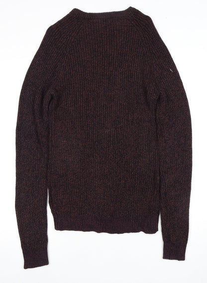 Jack & Jones Men's Brown Chunky Knit Jumper L