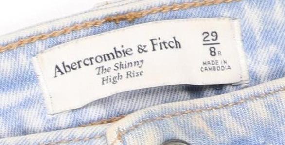 Abercrombie & Fitch Women's Blue Skinny Jeans Size 8