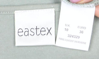 Womens UK Size 10 Eastex Green Basic T-Shirt