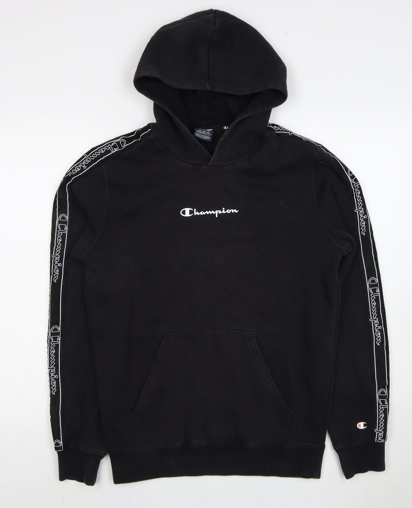 Mens UK Size M Champion Black Pullover Hoodie