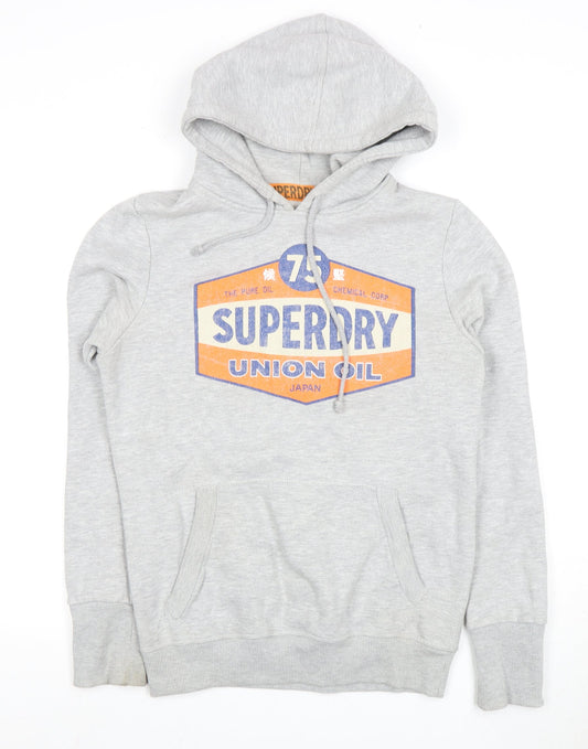 Superdry Women's Grey Pullover Hoodie Size L