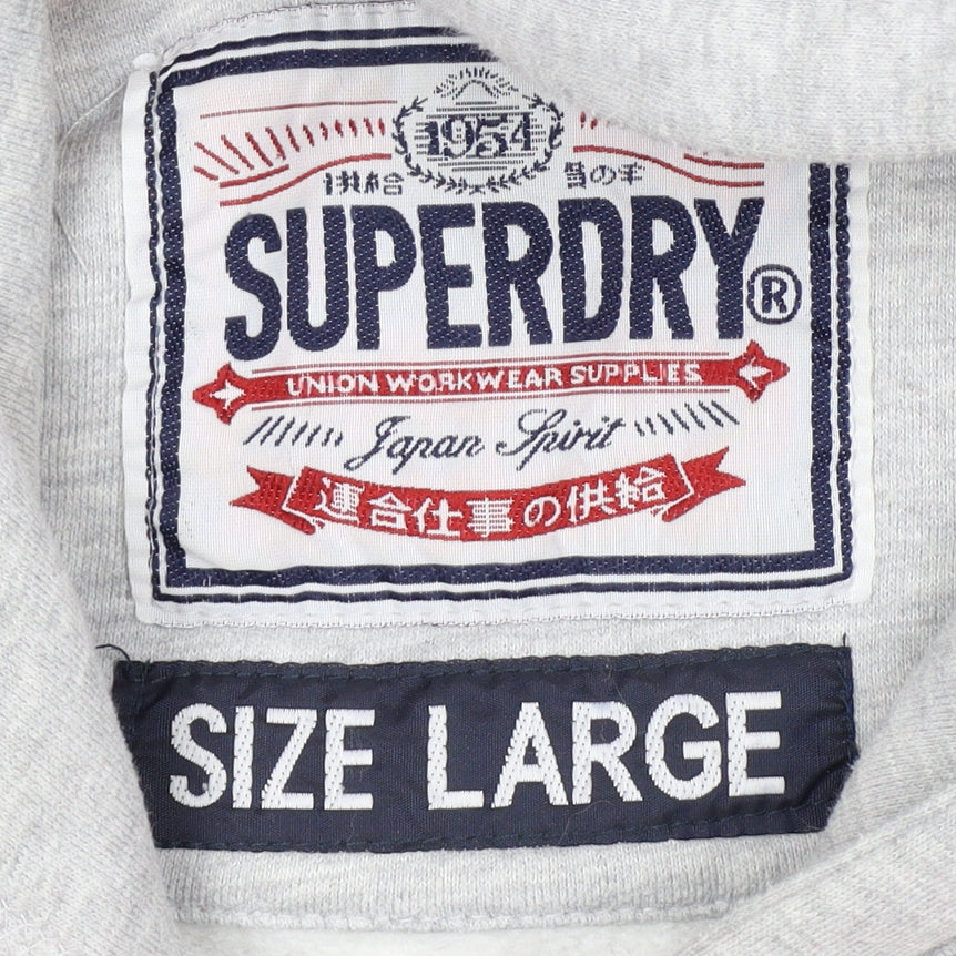 Superdry Women's Grey Pullover Hoodie Size L