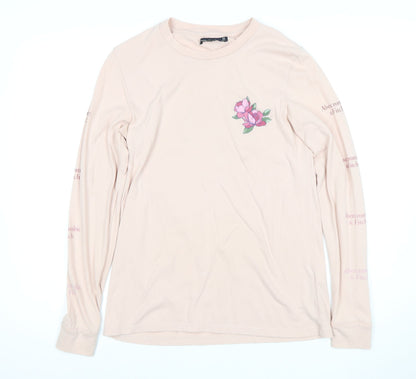 Abercrombie & Fitch Women's Beige XS Long Sleeve T-Shirt