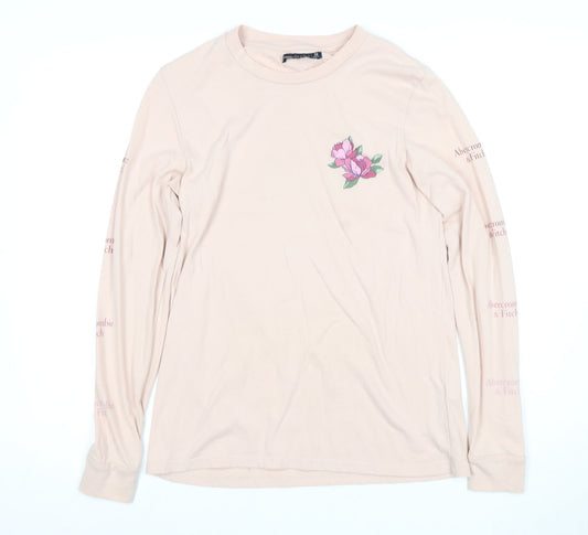 Abercrombie & Fitch Women's Beige XS Long Sleeve T-Shirt