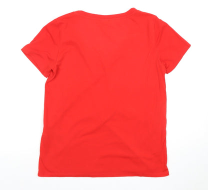 Womens UK Size XS JACQUELINE DE YONG Red Basic T-Shirt