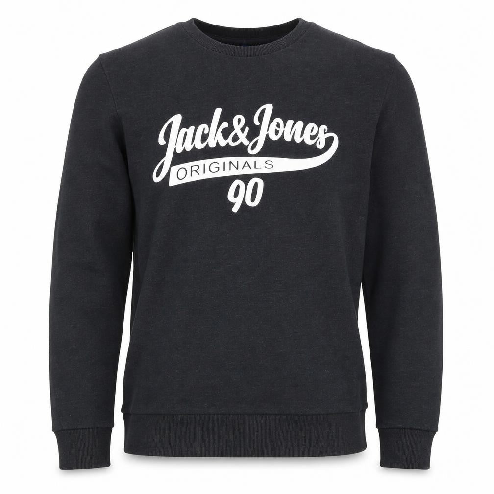 Mens UK Size S JACK & JONES Black Pullover Sweatshirt