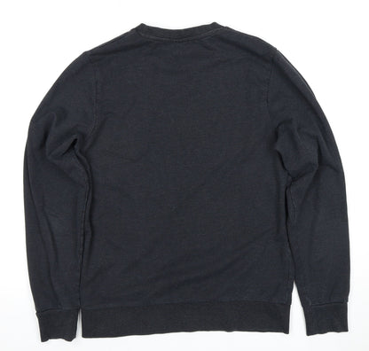 Mens UK Size S JACK & JONES Black Pullover Sweatshirt