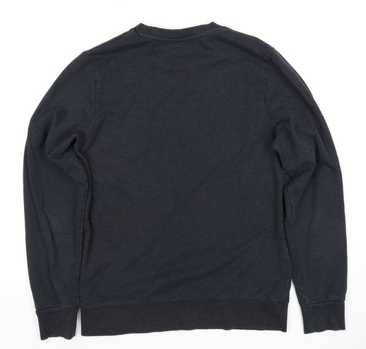 Mens UK Size S JACK & JONES Black Pullover Sweatshirt