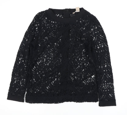 Banana Republic Women's Black Lace Blouse XS