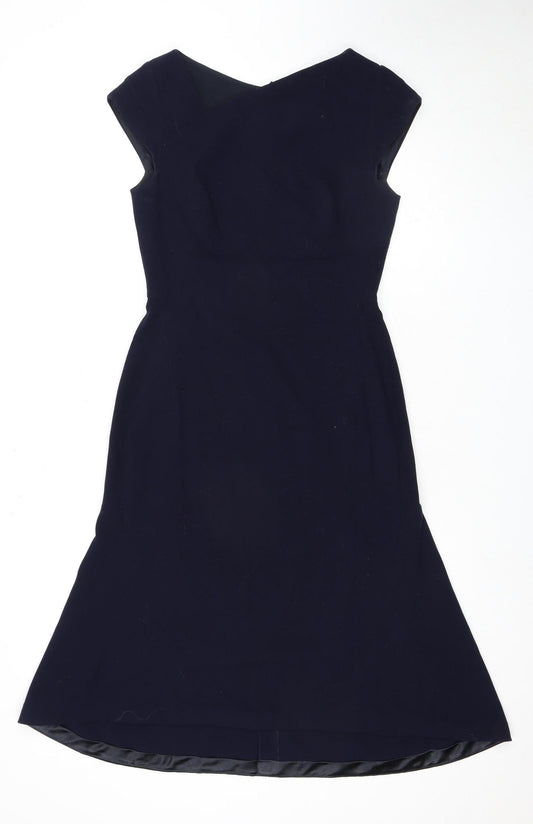 L.K. Bennett Women's Blue A-Line Dress Size 8 UK