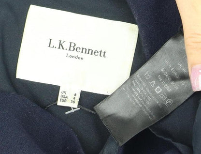 L.K. Bennett Women's Blue A-Line Dress Size 8 UK