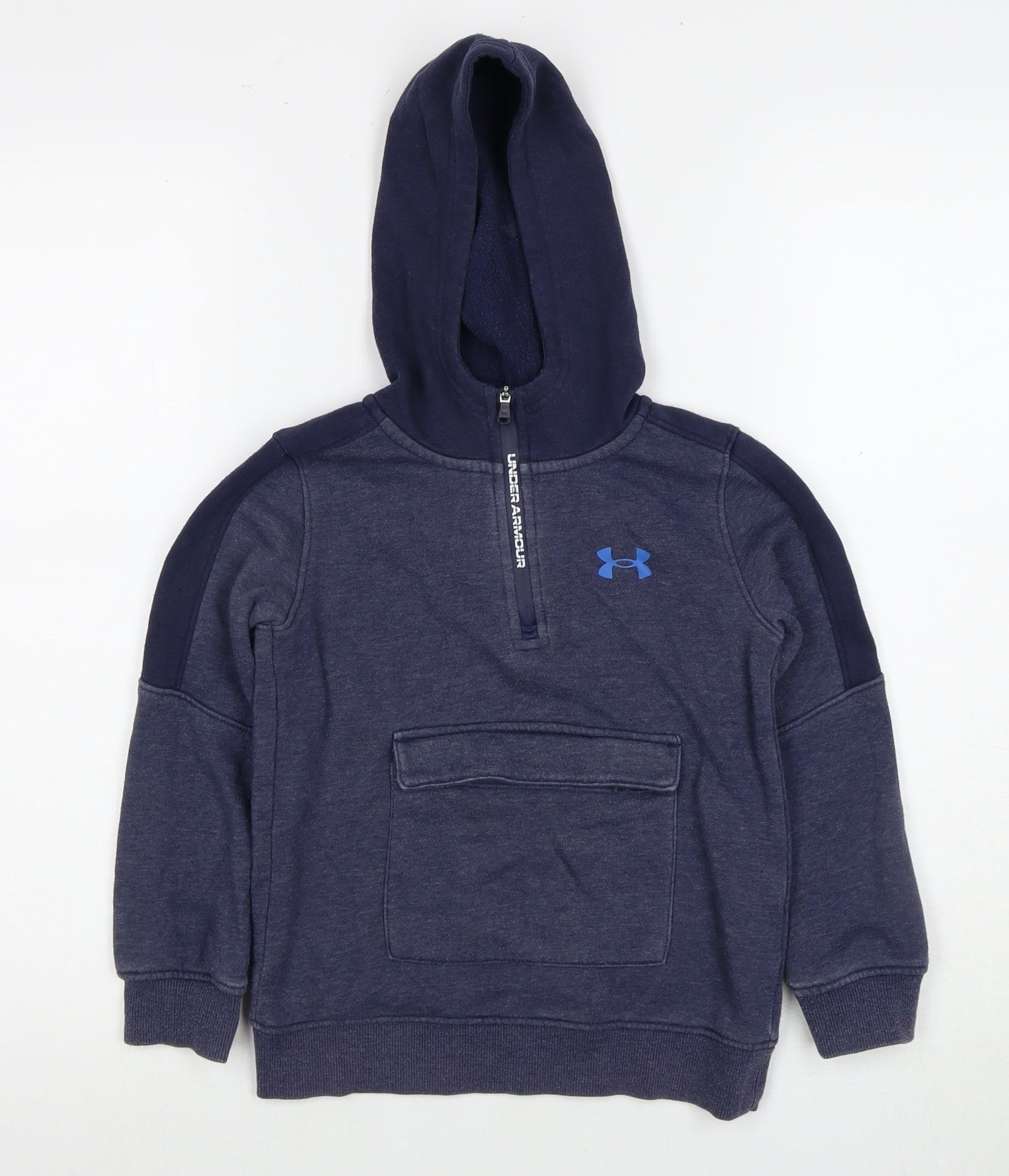 Under Armour Boys Blue Hoodie, Zip, 5-6 Years, Sports Style