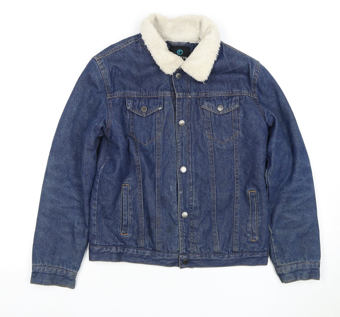Firetrap Girls Blue Denim Jacket Size 11-12 Lined Casual