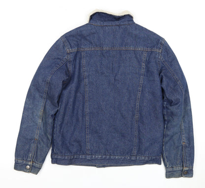 Firetrap Girls Blue Denim Jacket Size 11-12 Lined Casual