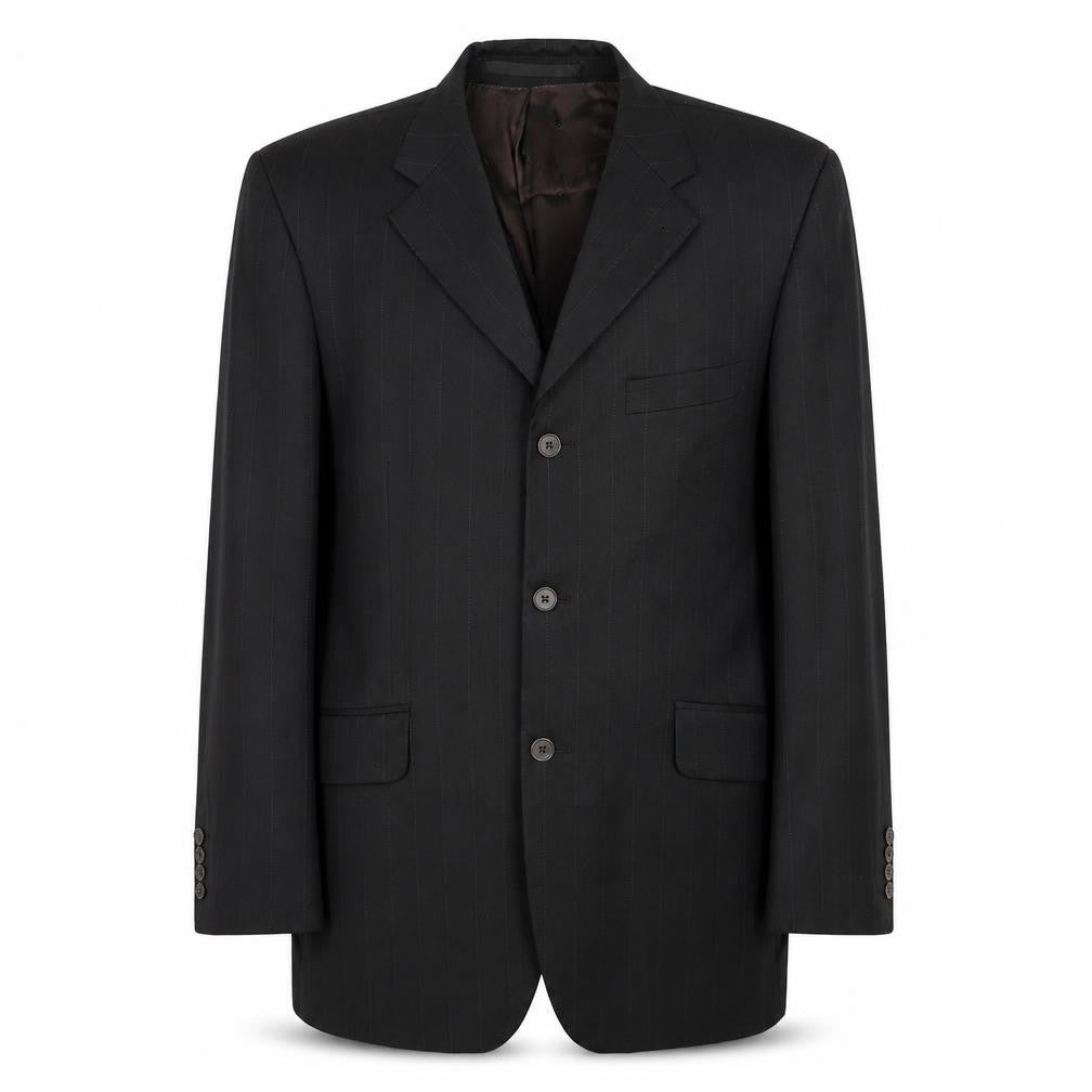 Mens UK Size 40 Jeff Banks Regular Black Suit Jacket