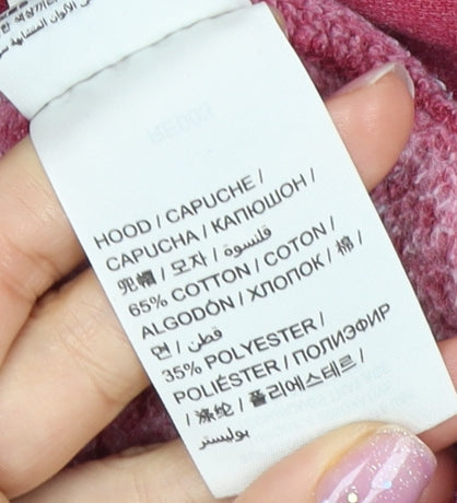 Superdry Women's Red Full Zip Hoodie Size M